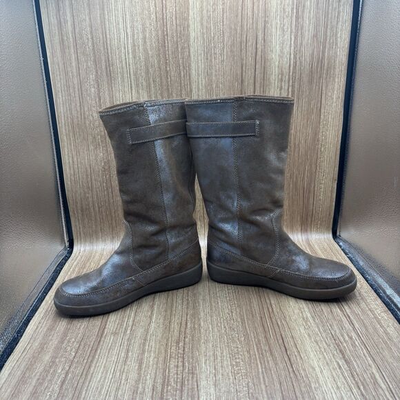 Coach TANESHA Suede Snow After-Ski Wedge Mid-Calf Boot  Size 7 READ - Picture 5 of 12